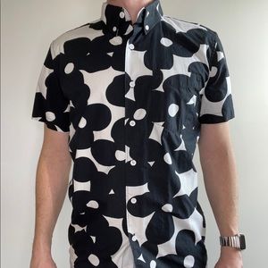 Saturdays NYC Floral Print Short-Sleeve Shirt, Size S